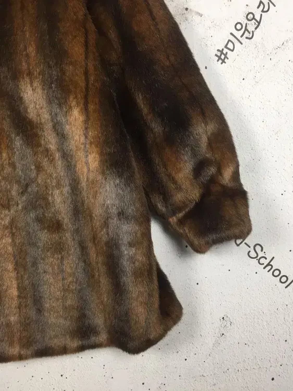 뉴컨트리 페이크퍼 인조 밍크코트 브라운 F 3400220 상품이미지7