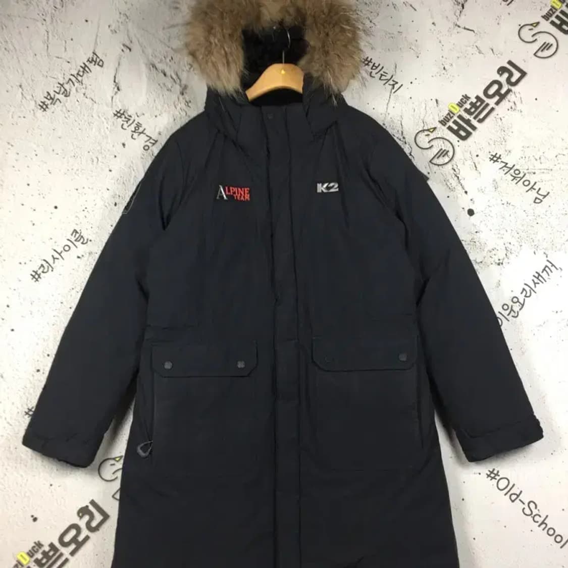 K2 알파인팀 800 구스다운 패딩 점퍼 블랙 100 3400221 상품이미지1