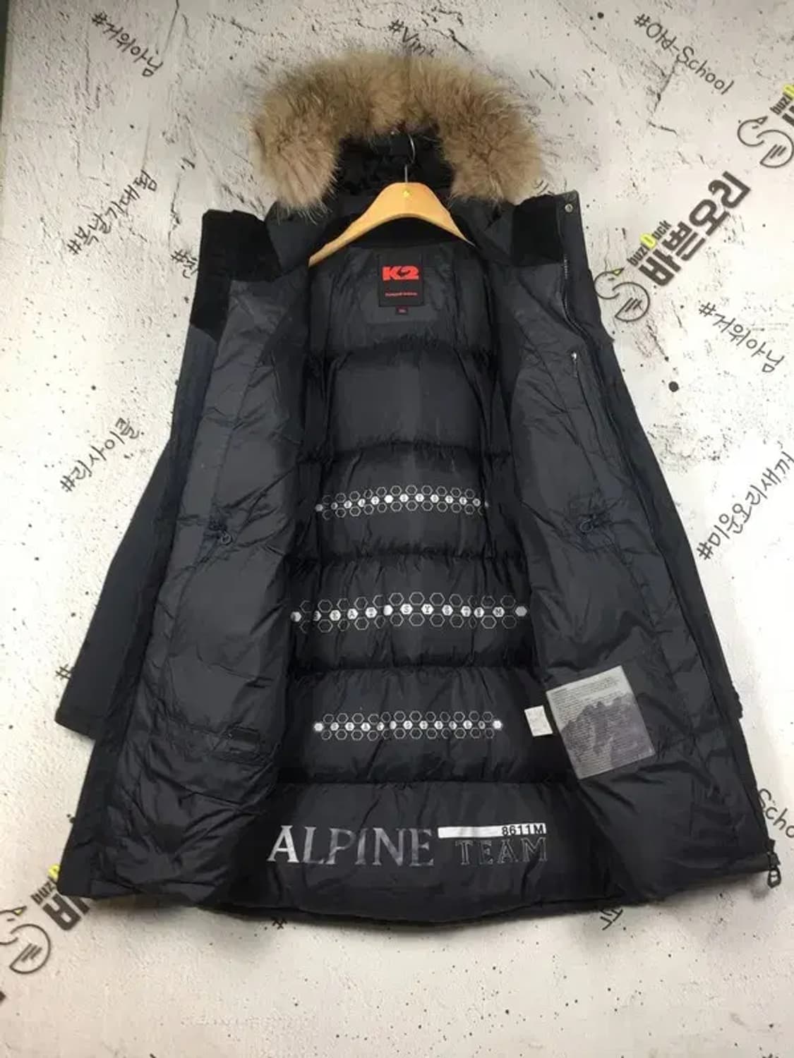 K2 알파인팀 800 구스다운 패딩 점퍼 블랙 100 3400221 상품이미지3