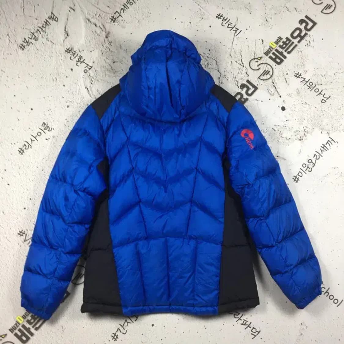 네파 덕다운 패딩 점퍼 블루 M 3400218 상품이미지2