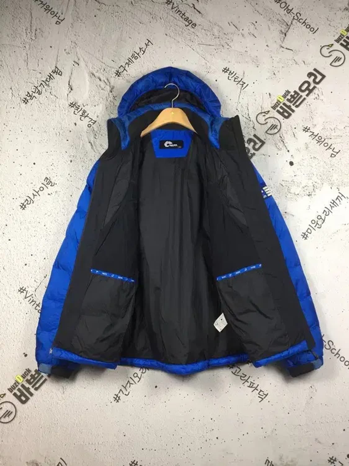 네파 덕다운 패딩 점퍼 블루 M 3400218 상품이미지3