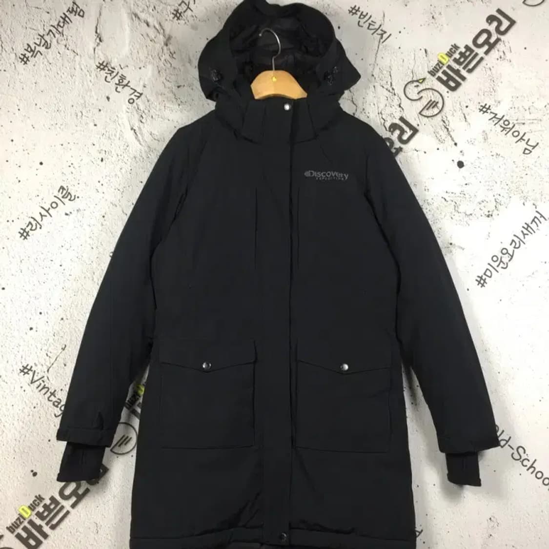 디스커버리 여성 덕다운 패딩 점퍼 블랙 90 3400222 상품이미지1