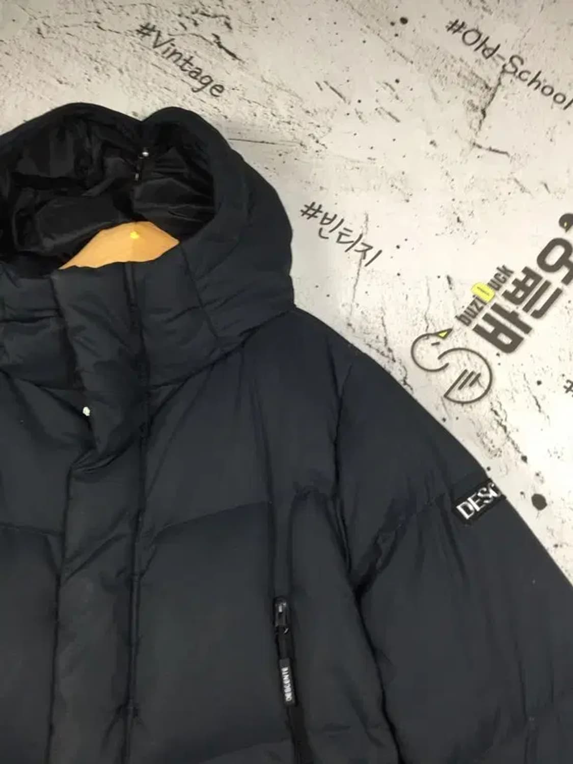 데상트 구스다운 롱 패딩 점퍼 블랙 S 3400225 상품이미지4