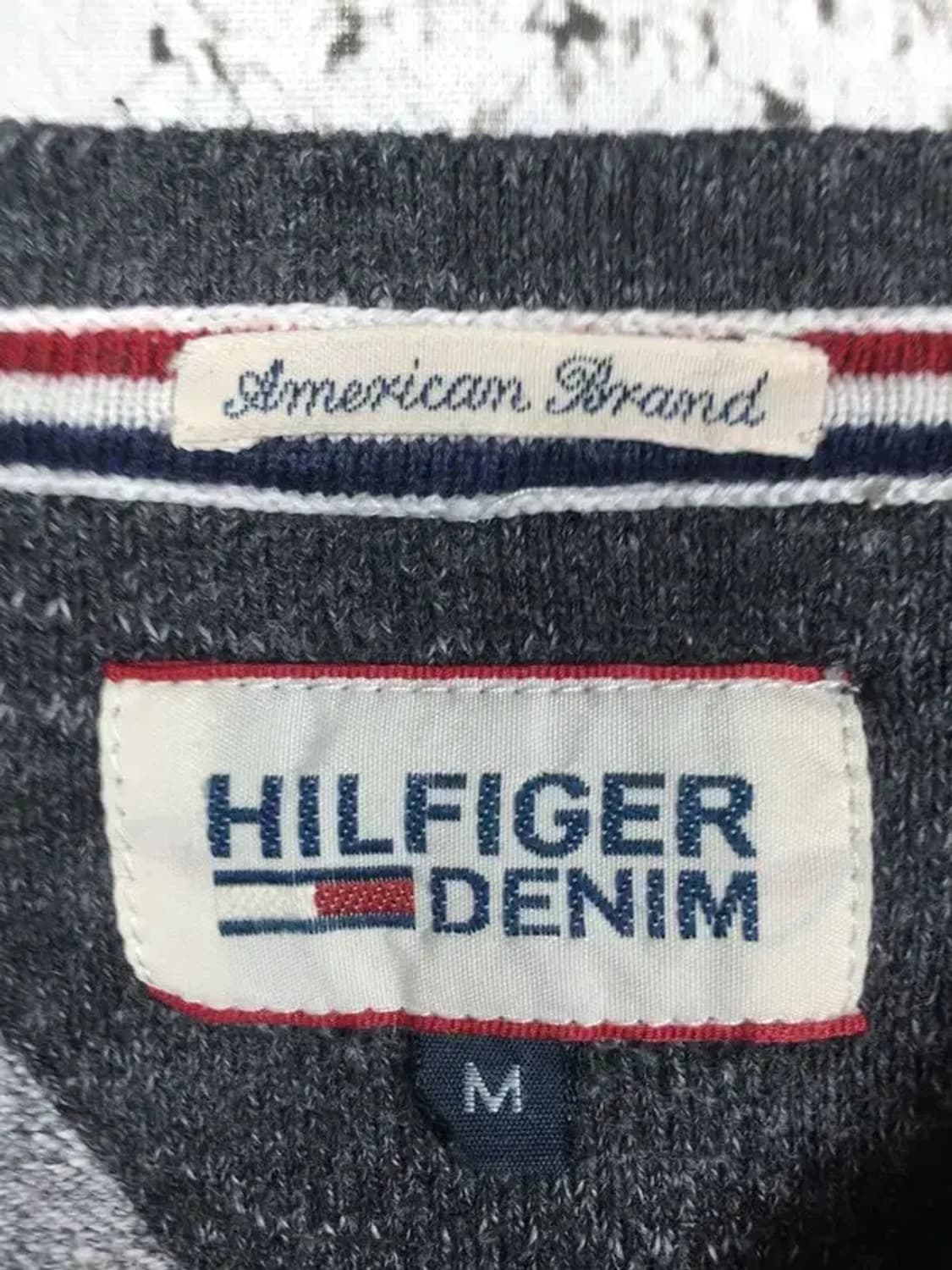 타미힐피거데님 니트 스트라이프 라이트 그레이 M 2400119 상품이미지7