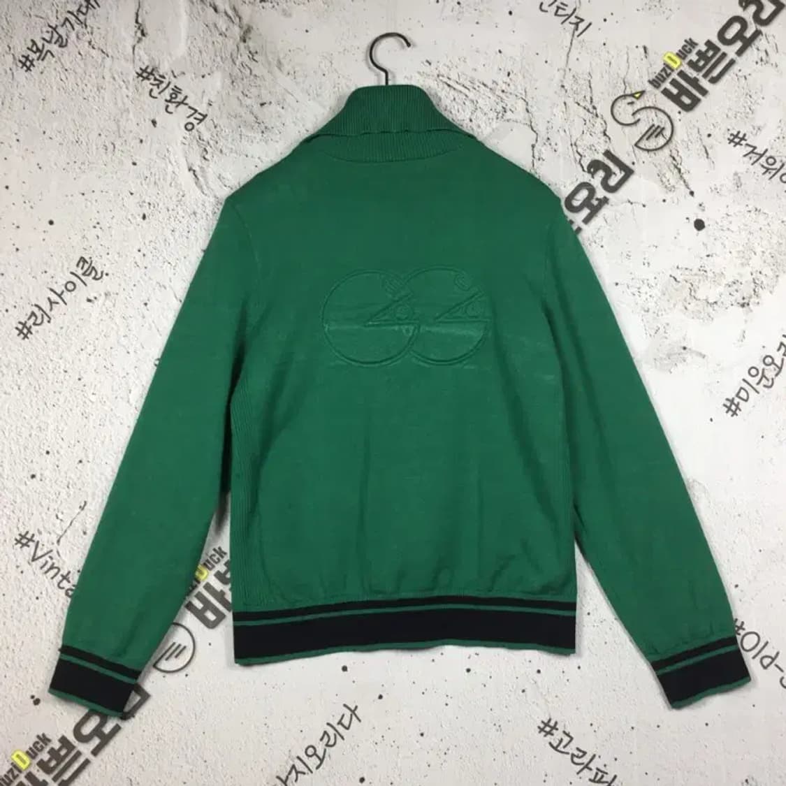 가이거골프 여성 반집업 방풍 니트 스웨터 그린 100(L) 2400120 상품이미지2