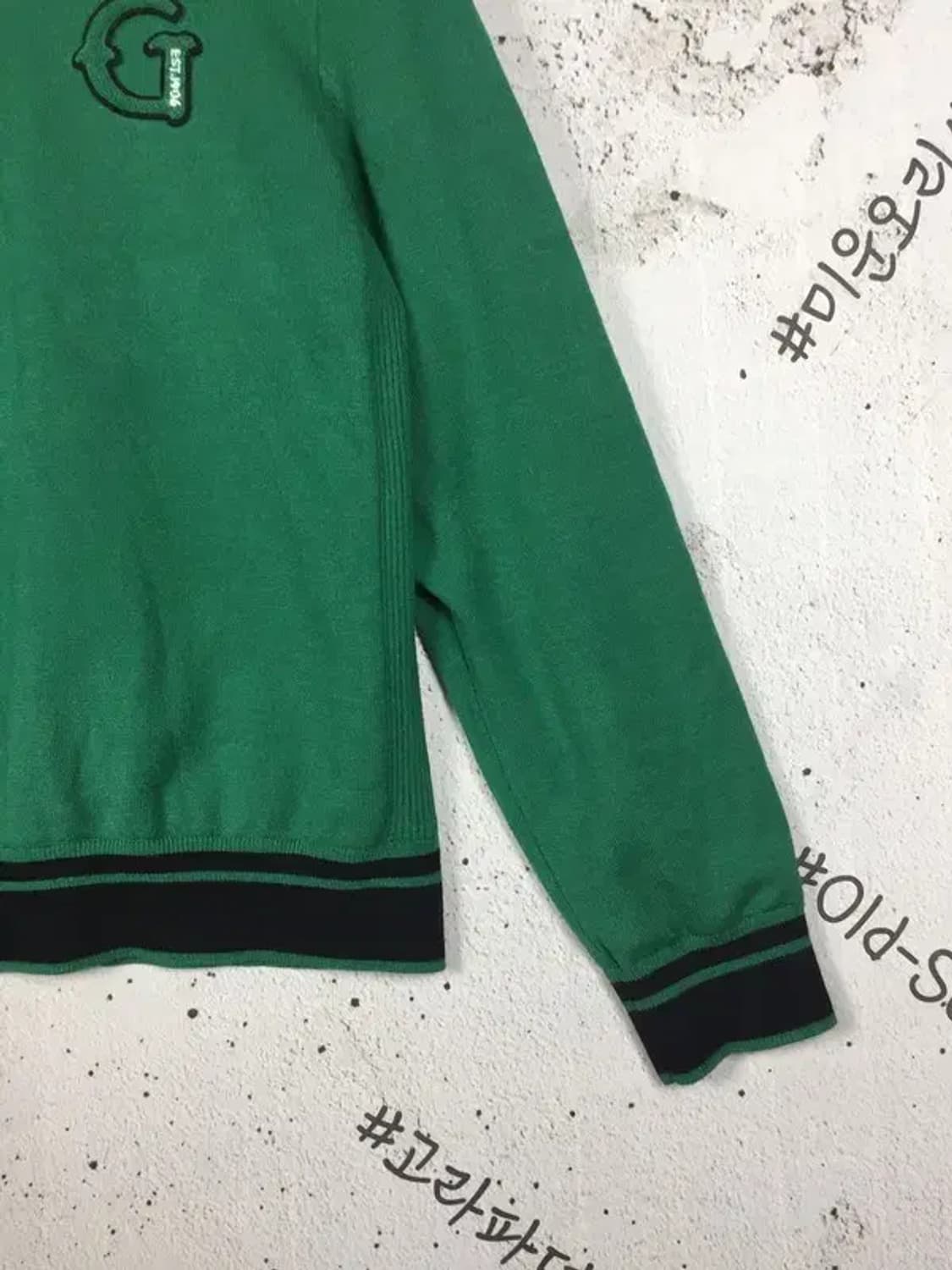 가이거골프 여성 반집업 방풍 니트 스웨터 그린 100(L) 2400120 상품이미지6