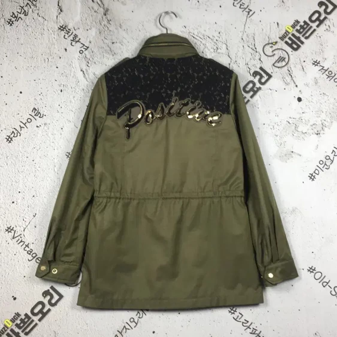 에고이스트 여성 야상 자켓 카키 55(95) 3200101 상품이미지2