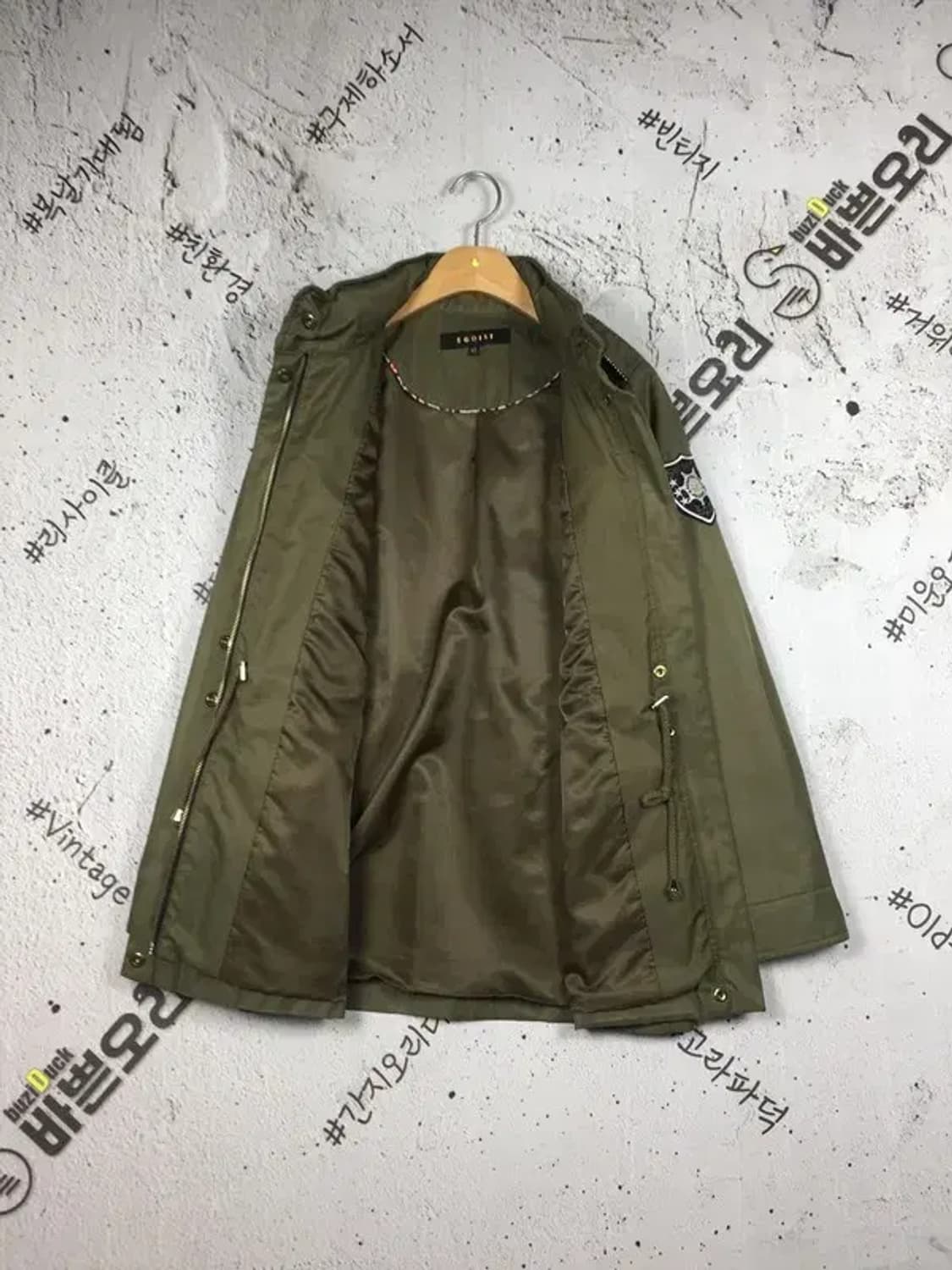 에고이스트 여성 야상 자켓 카키 55(95) 3200101 상품이미지4