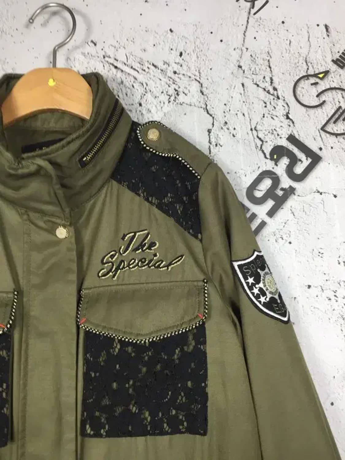 에고이스트 여성 야상 자켓 카키 55(95) 3200101 상품이미지5