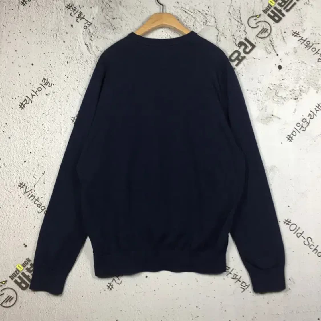 타미힐피거 아가일패턴 브이넥 니트 네이비 XL 2400122 상품이미지2