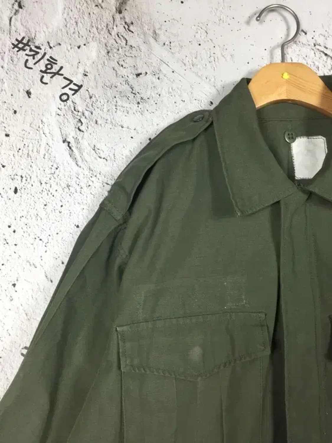 밀리터리 80년대 해병대 구형 민무늬 예비군복 야상 F 3200099 상품이미지6