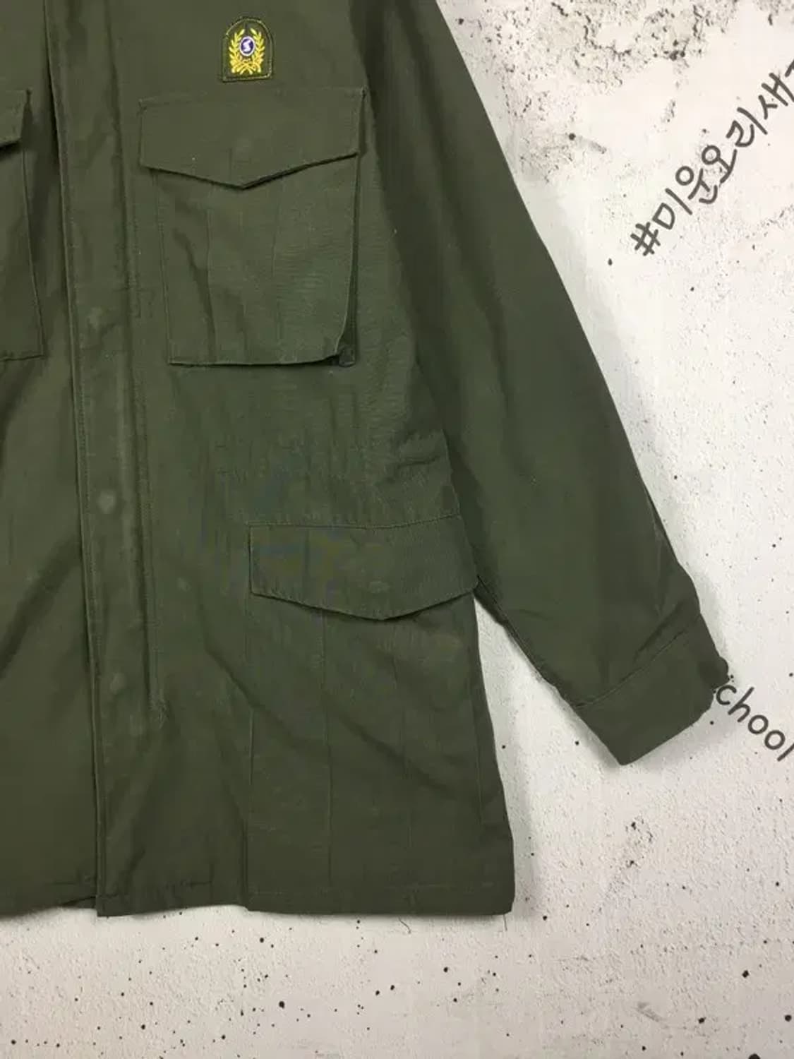 밀리터리 80년대 해병대 구형 민무늬 예비군복 야상 F 3200099 상품이미지8