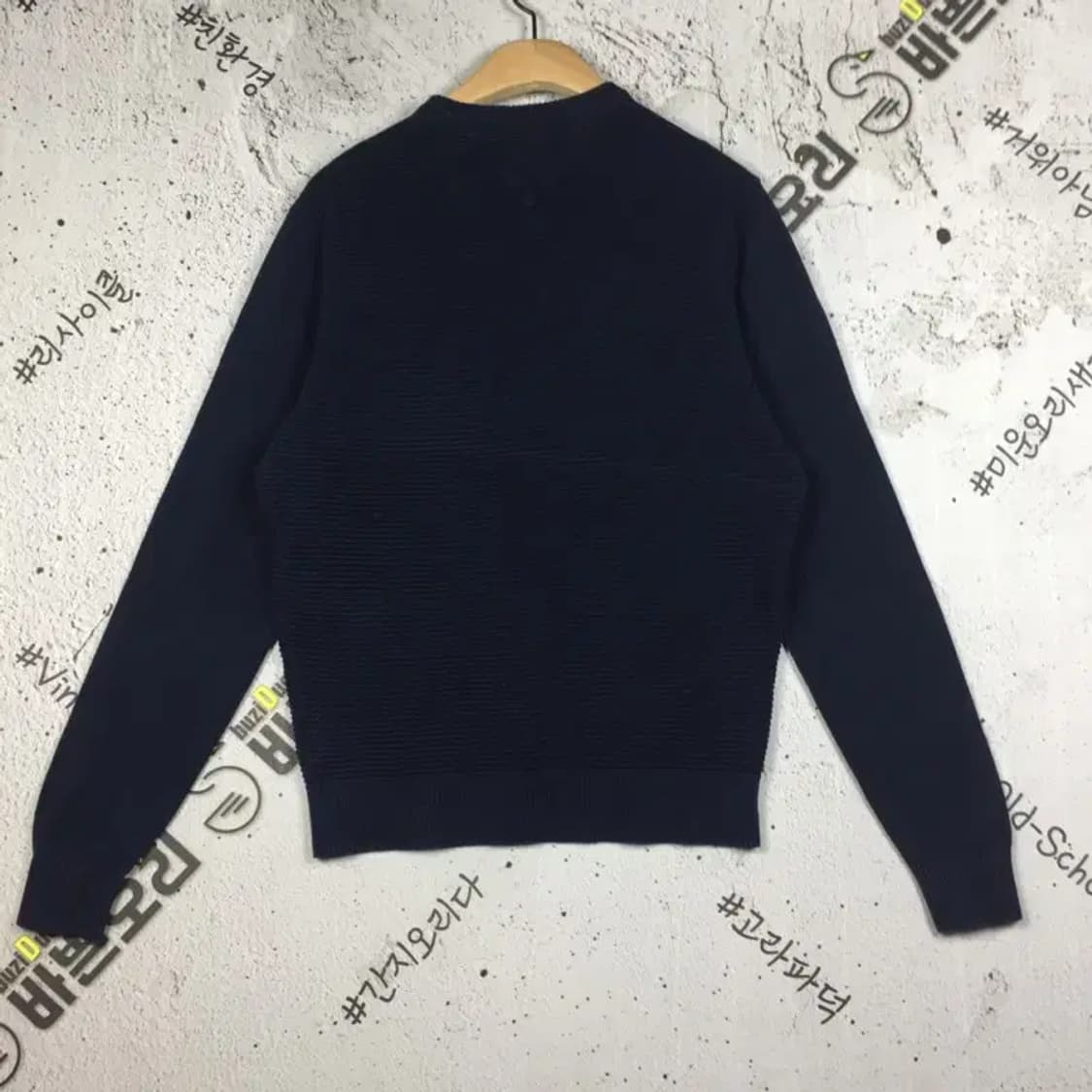 타미힐피거 크루넥 가로패턴 스웨터 니트 네이비 M 2400123 상품이미지2