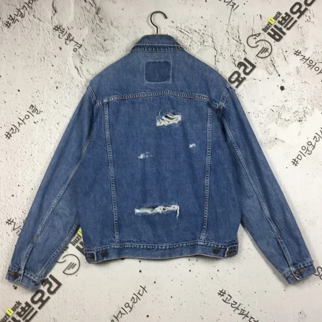 리바이스 트러커 워싱 데님 자켓 중청 95 3200103 상품이미지2