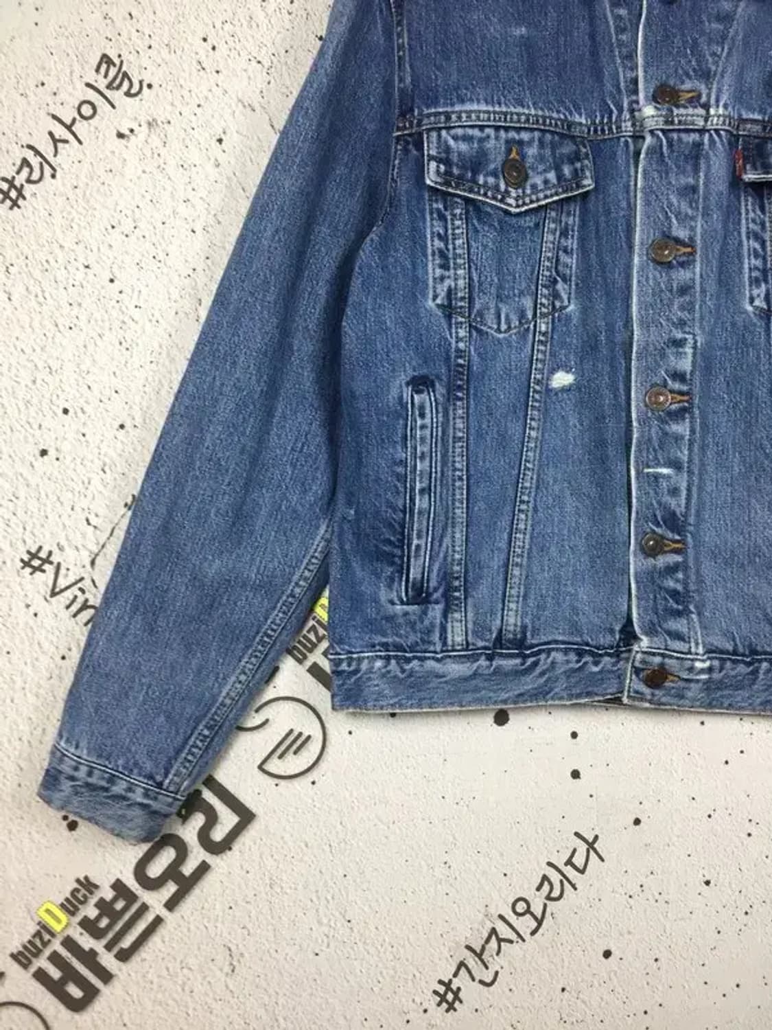 리바이스 트러커 워싱 데님 자켓 중청 95 3200103 상품이미지6