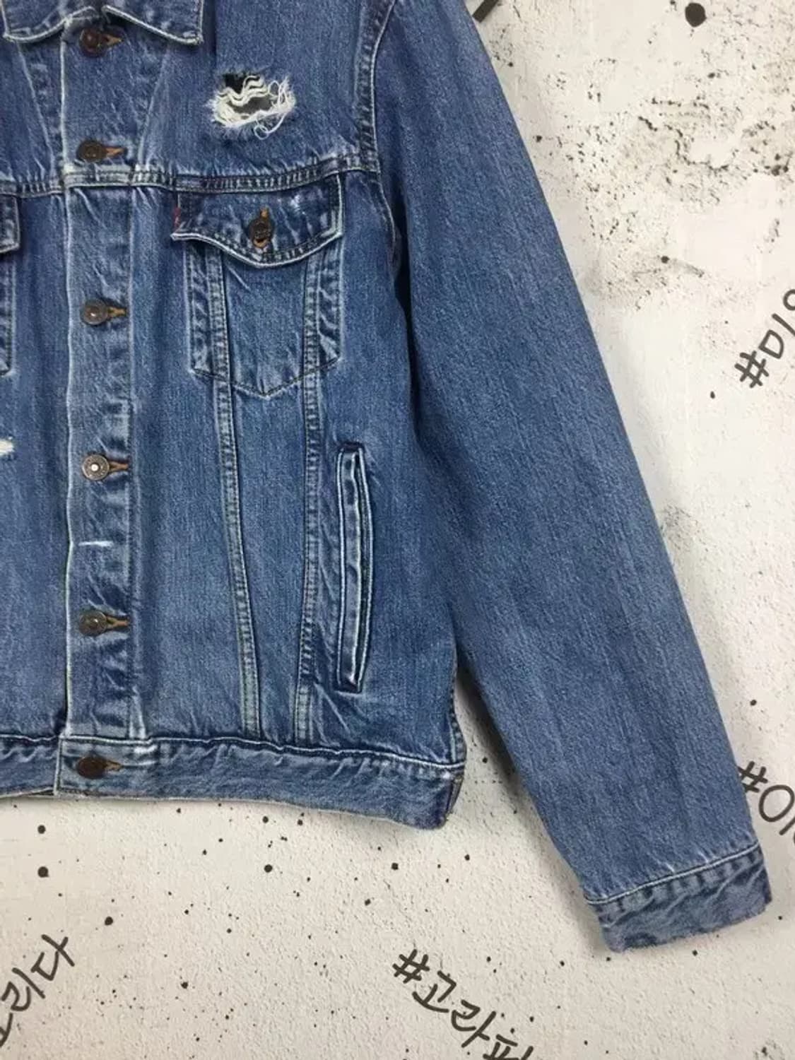 리바이스 트러커 워싱 데님 자켓 중청 95 3200103 상품이미지7