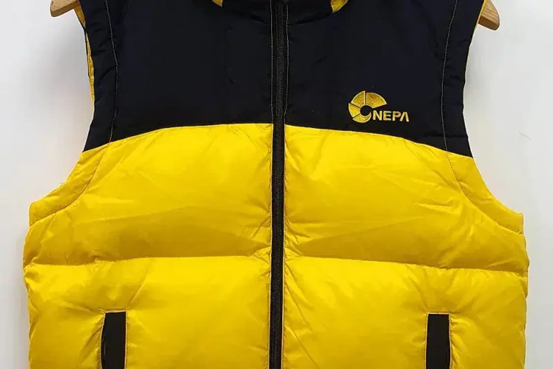 네파 NEPA 덕다운 패딩 조끼 옐로우 3400014 상품이미지4