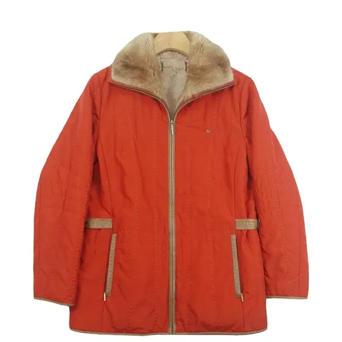 닥스 DAKS 여성 자켓 토끼털 양가죽 코랄 3400032 상품이미지1