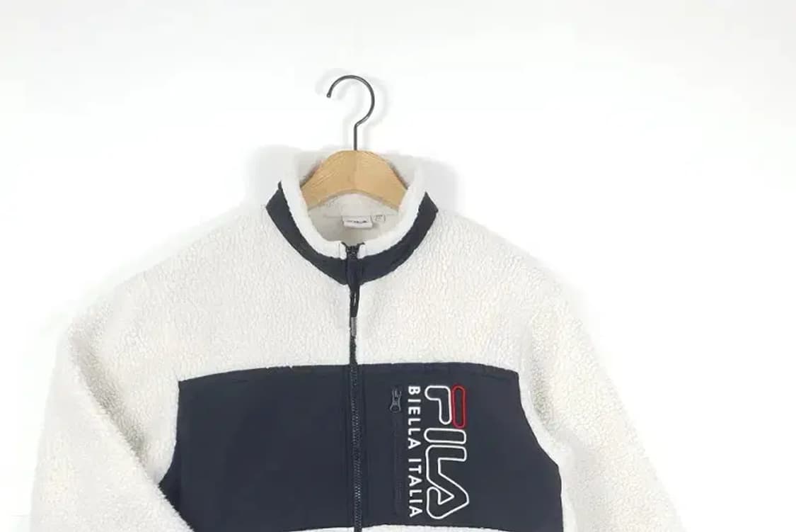 필라 FILA 프린팅 후리스 뽀글이 팝콘자켓 화이트 3400051 상품이미지3