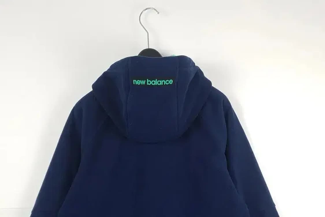 뉴발란스 NB 기모 후드 후리스 네이비 싸이언 3400042 상품이미지6