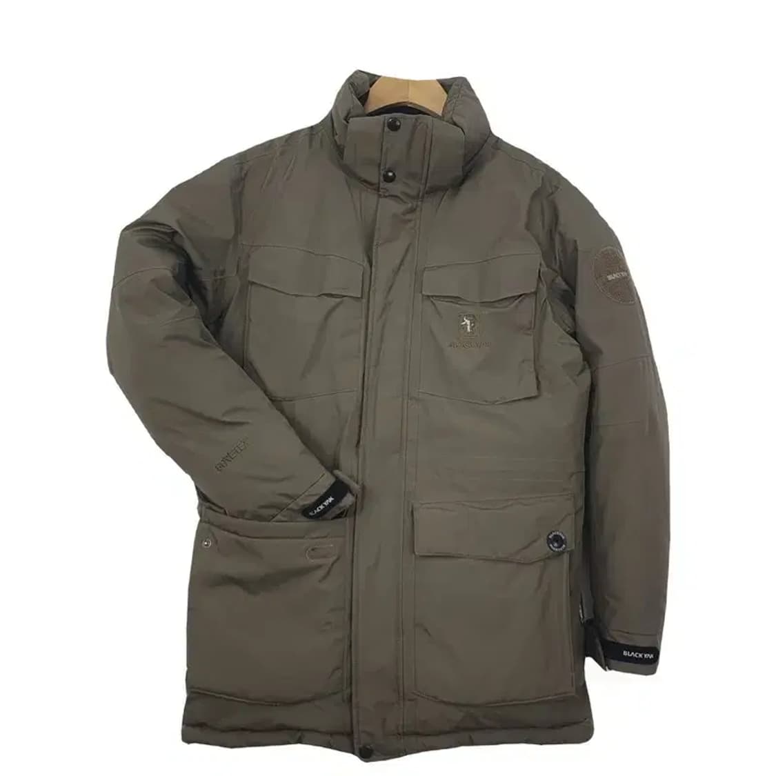 블랙야크 아이스엣지 구스다운 패딩점퍼 고어텍스 카키 3400049 상품이미지1