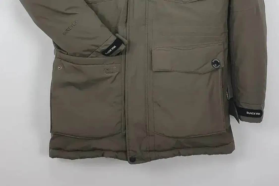 블랙야크 아이스엣지 구스다운 패딩점퍼 고어텍스 카키 3400049 상품이미지4