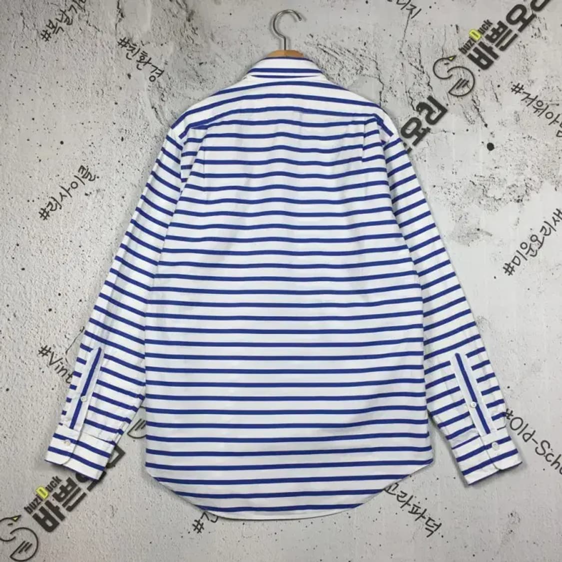 폴로랄프로렌 스트라이프 버튼업 셔츠 블루 M 1100383 상품이미지2