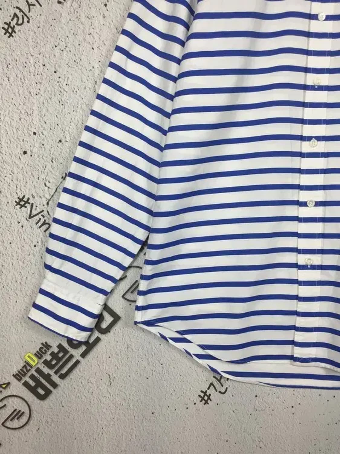 폴로랄프로렌 스트라이프 버튼업 셔츠 블루 M 1100383 상품이미지6