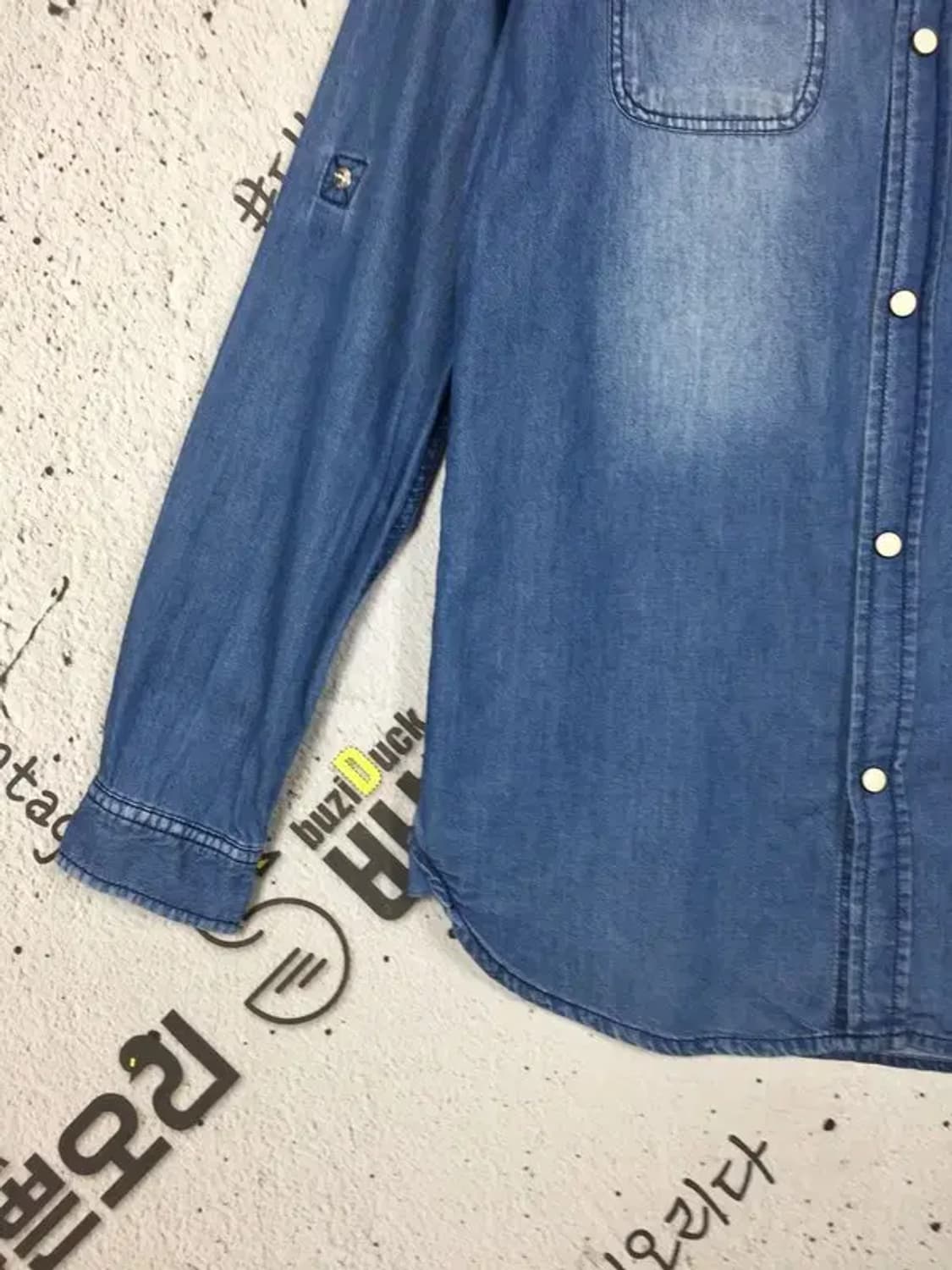 리바이스 여성 웨스턴 데님 셔츠 네이비 155 1100386 상품이미지5