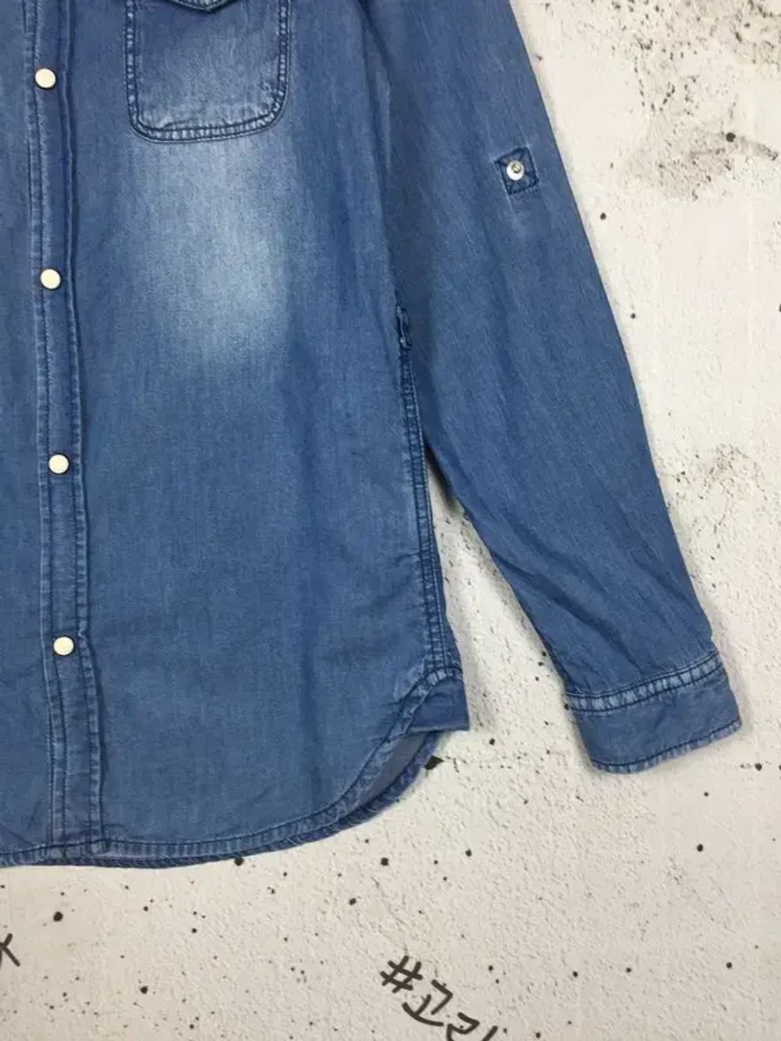 리바이스 여성 웨스턴 데님 셔츠 네이비 155 1100386 상품이미지6