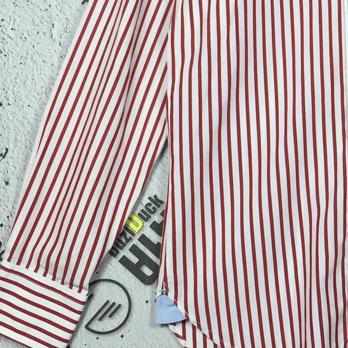 타미힐피거 여성 포플린 셔츠 스트라이프 레드 XS 1100392 상품이미지5
