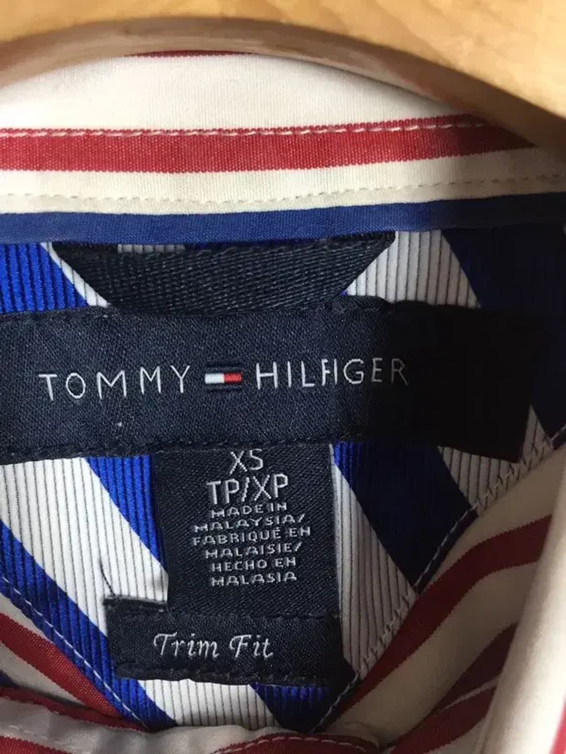 타미힐피거 여성 포플린 셔츠 스트라이프 레드 XS 1100392 상품이미지8