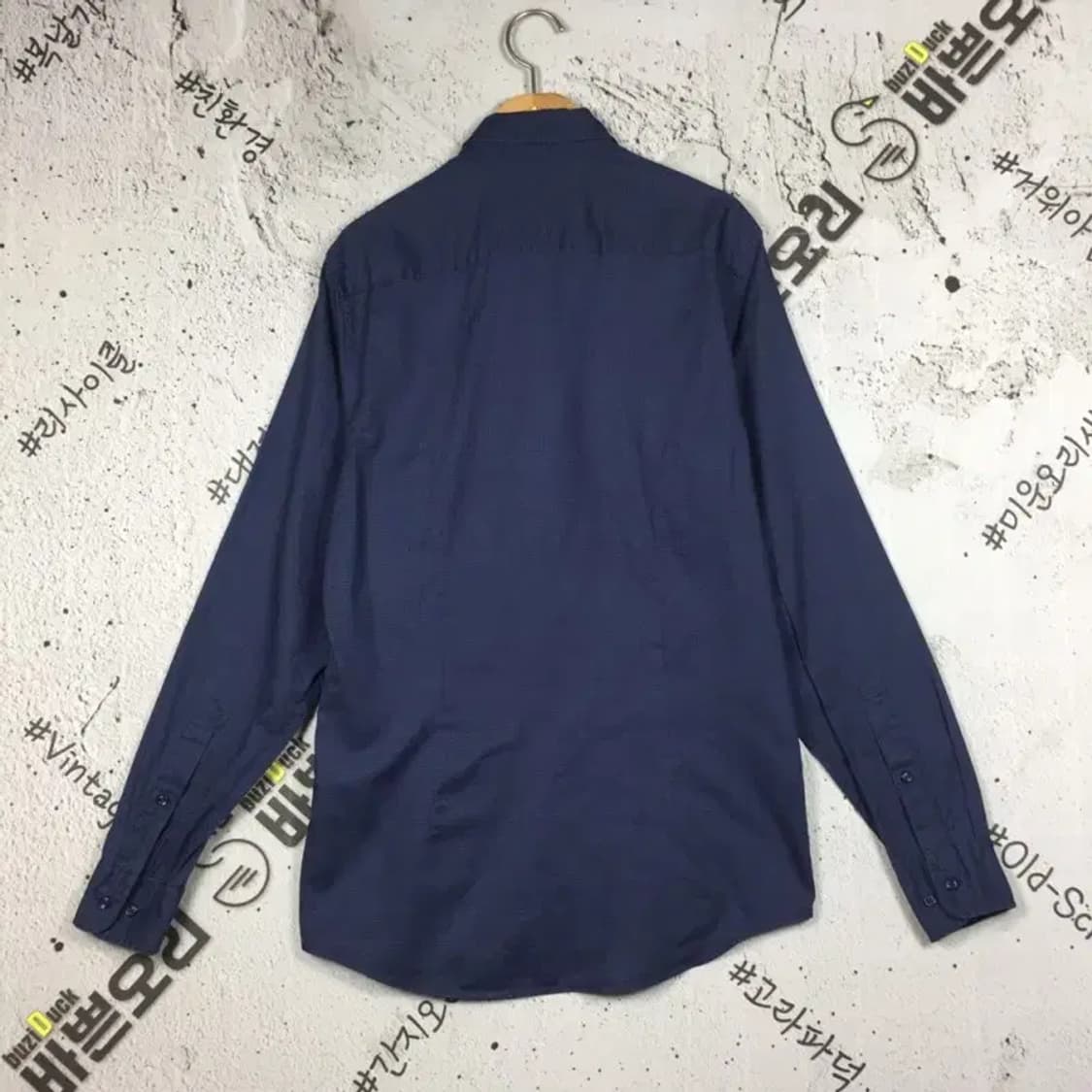 타미힐피거 슬림핏 긴팔 셔츠 네이비 S 1100387 상품이미지2