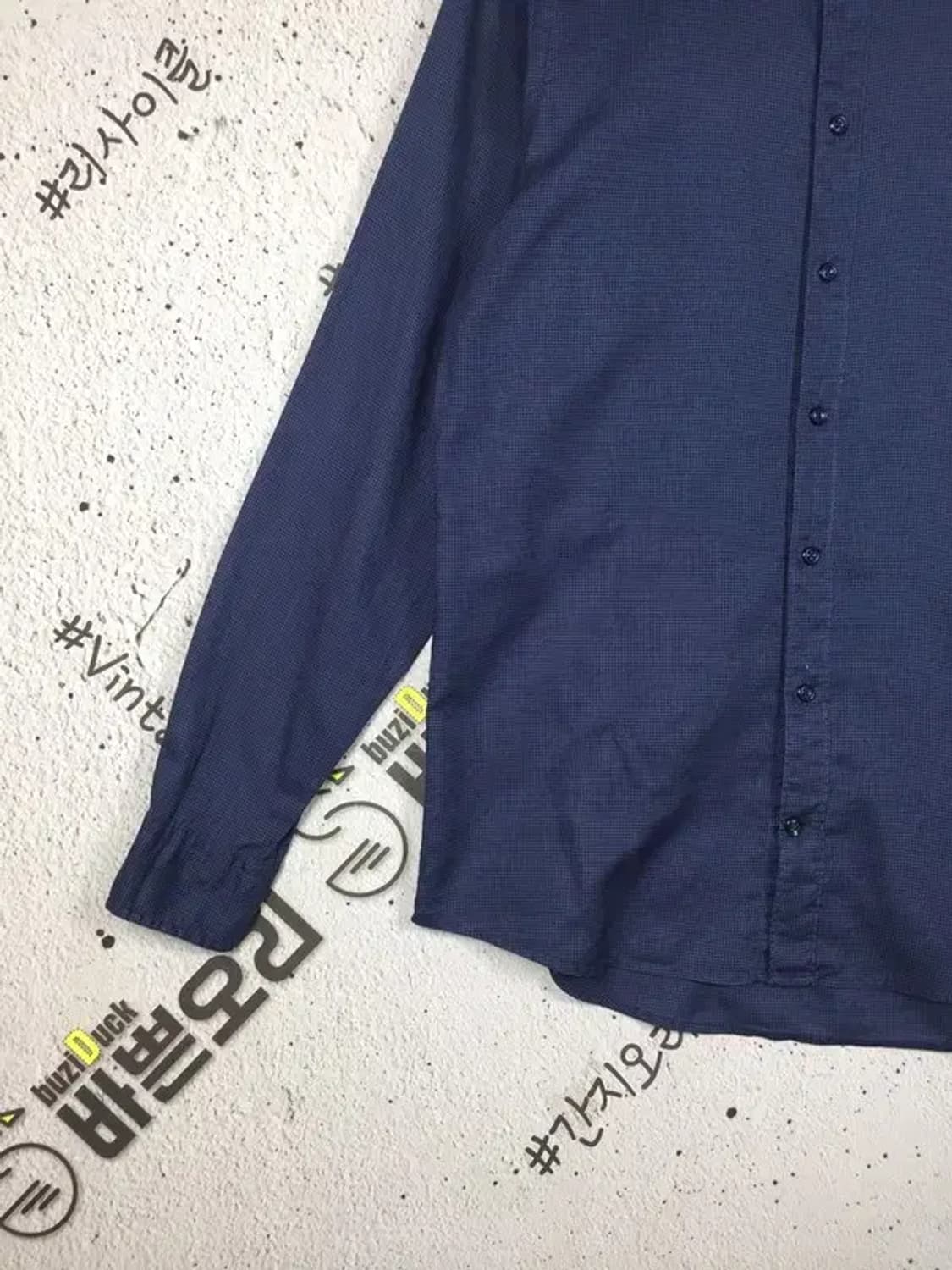 타미힐피거 슬림핏 긴팔 셔츠 네이비 S 1100387 상품이미지5