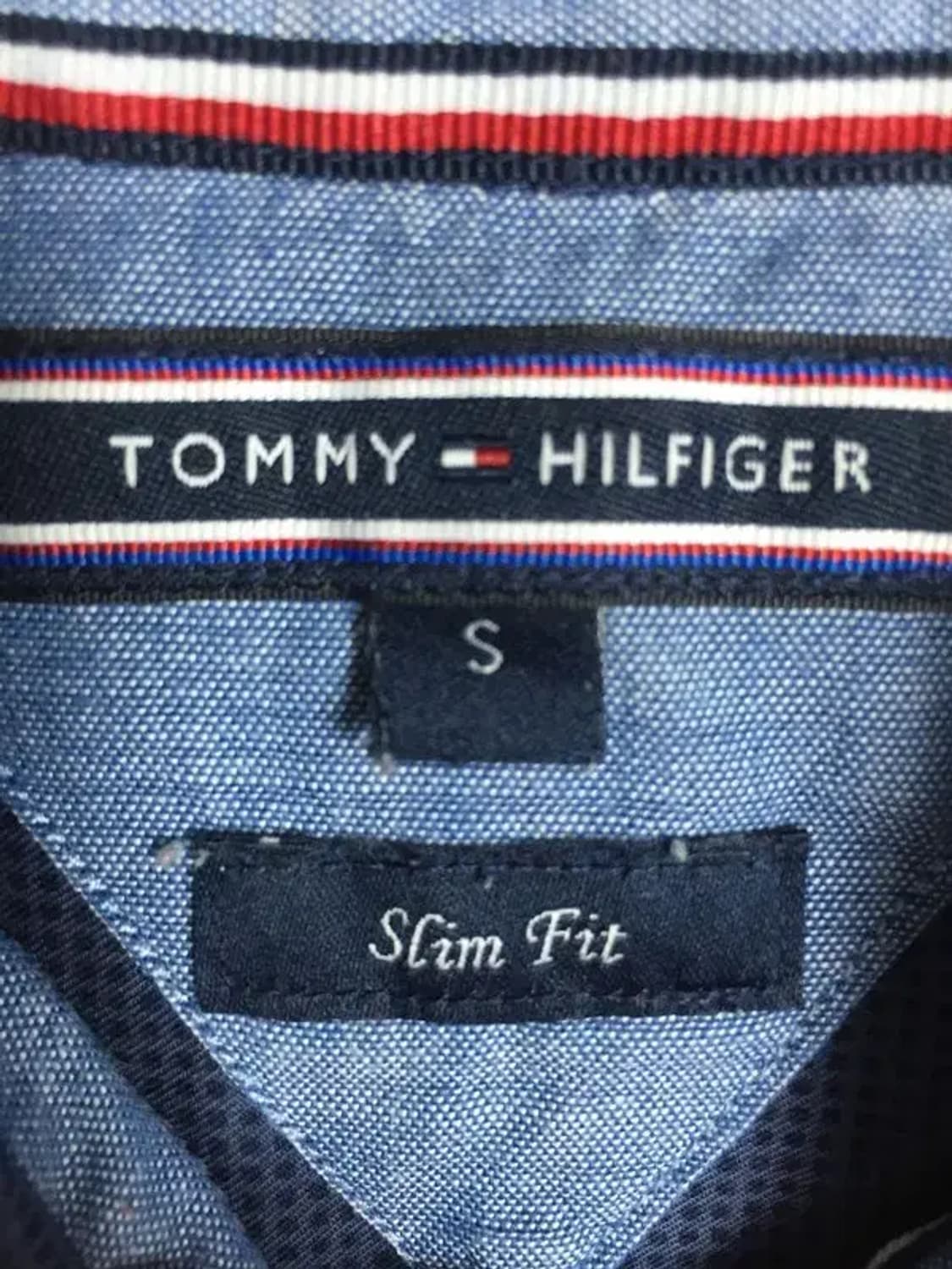 타미힐피거 슬림핏 긴팔 셔츠 네이비 S 1100387 상품이미지7