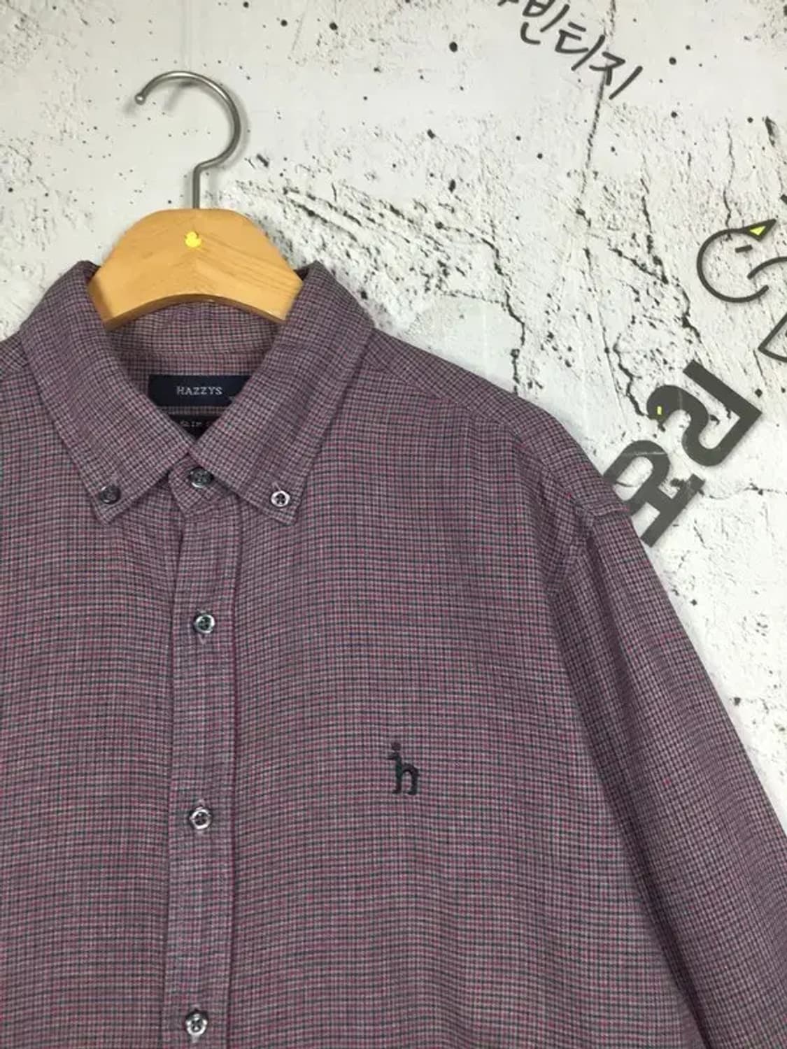 헤지스 워크 셔츠 체크패턴 105 1100389 상품이미지4