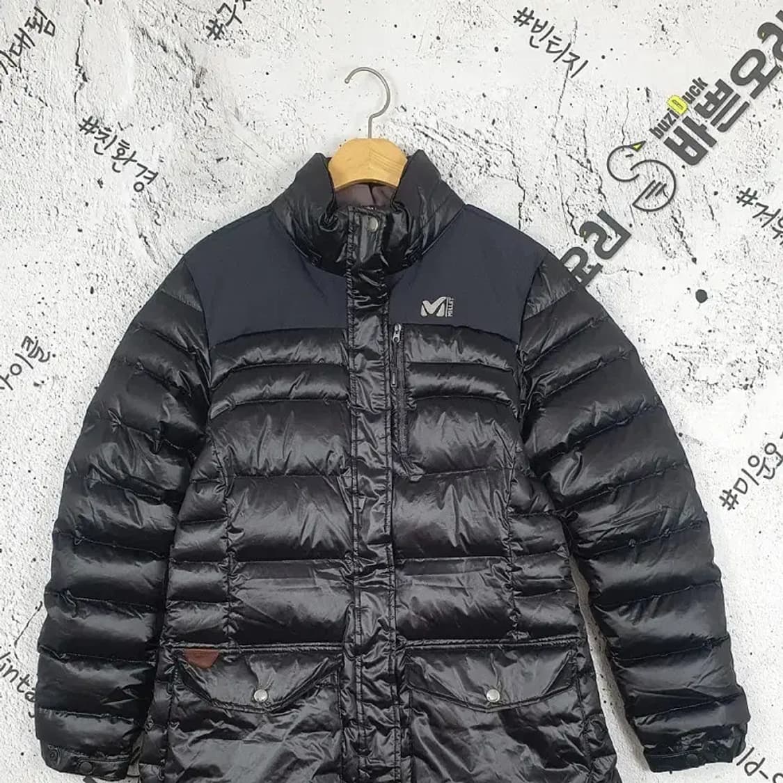 밀레 MILLET 구스다운 투웨이 여성 패딩 코팅 블랙 3400104 상품이미지3