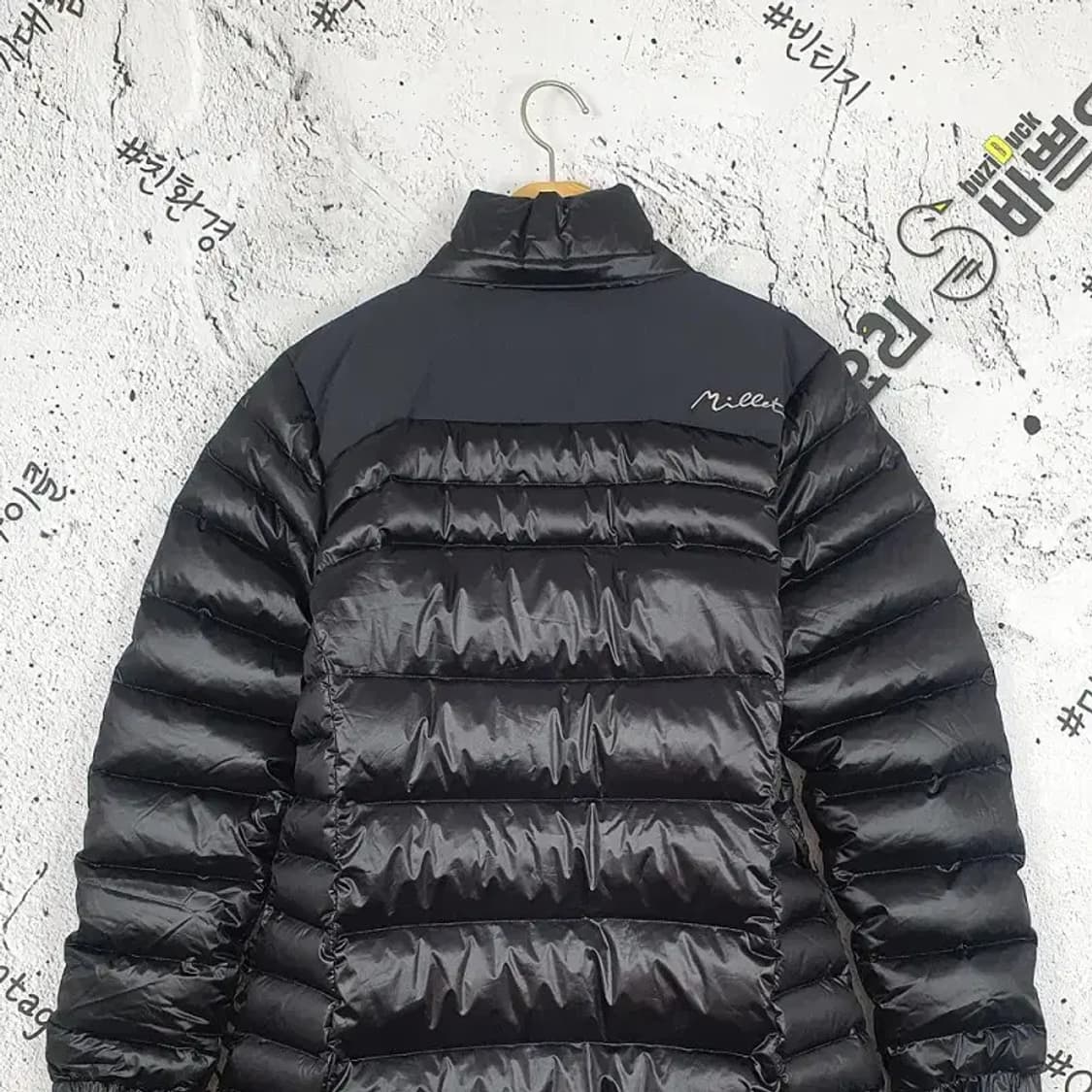 밀레 MILLET 구스다운 투웨이 여성 패딩 코팅 블랙 3400104 상품이미지8