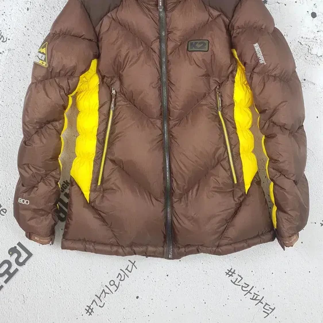 K2 구스다운 윈드스토퍼 800 여성 패딩 브라운 3400105 상품이미지4