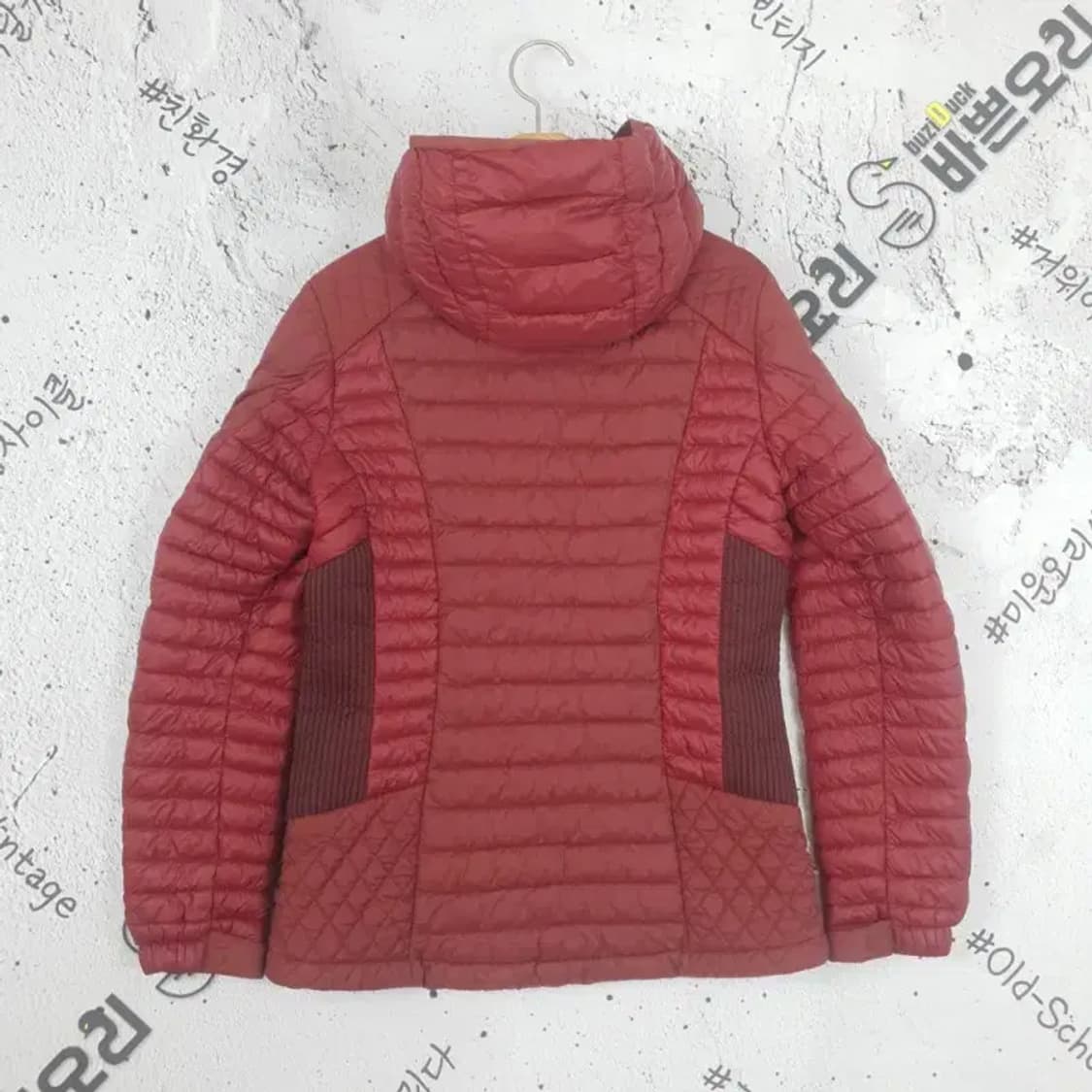 아이더 EIDER 여성 경량 후드 패딩 다크코랄 3400113 상품이미지2