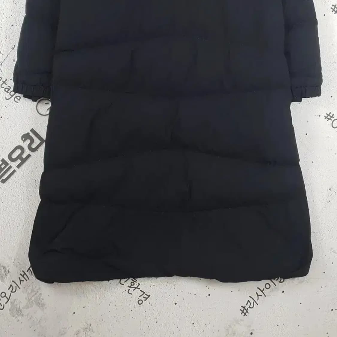 헤지스골프 퀄팅 구스다운 HWJU8D881 롱패딩 블랙 3400107 상품이미지8