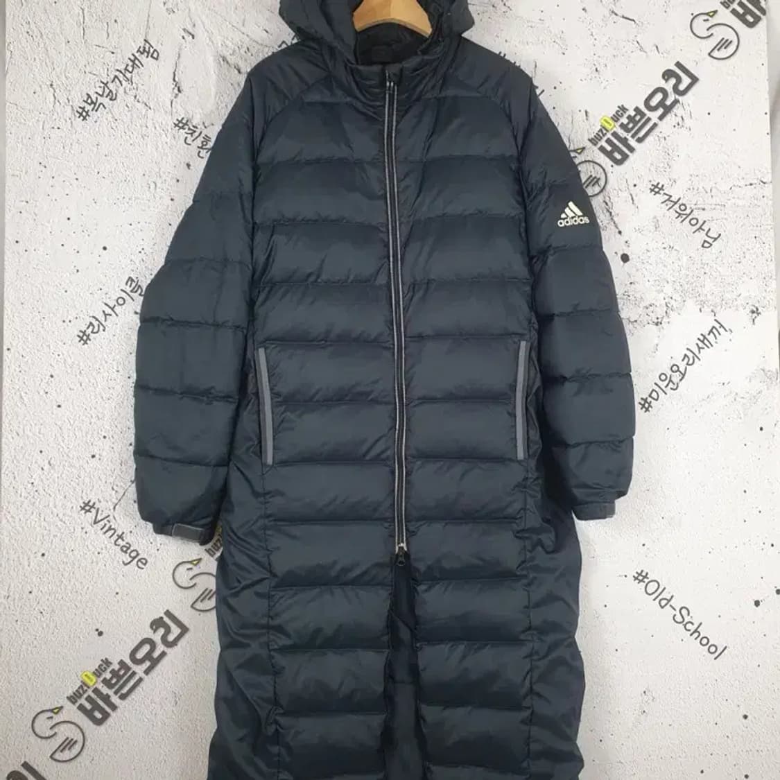 아디다스 ADIDAS 에이스 롱패딩 차콜 다크그레이 3400111 상품이미지1