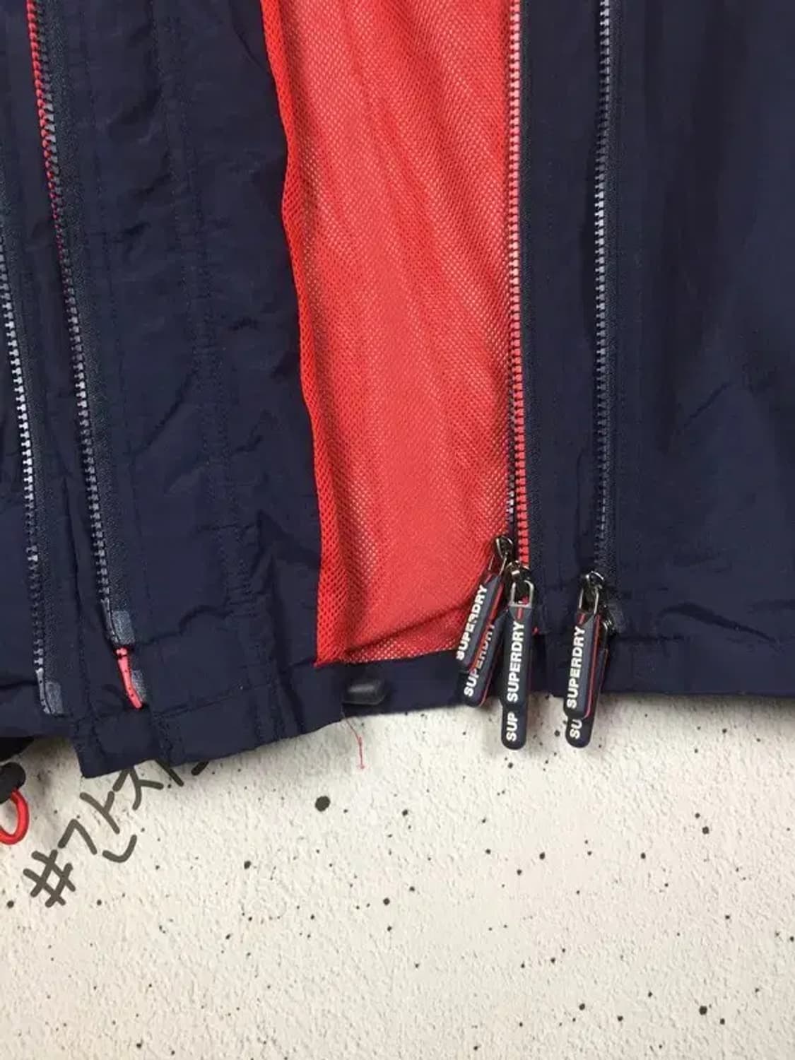 JPN 슈퍼드라이 윈드치터 업그레이드 자켓 네이비 XL 3800218 상품이미지7