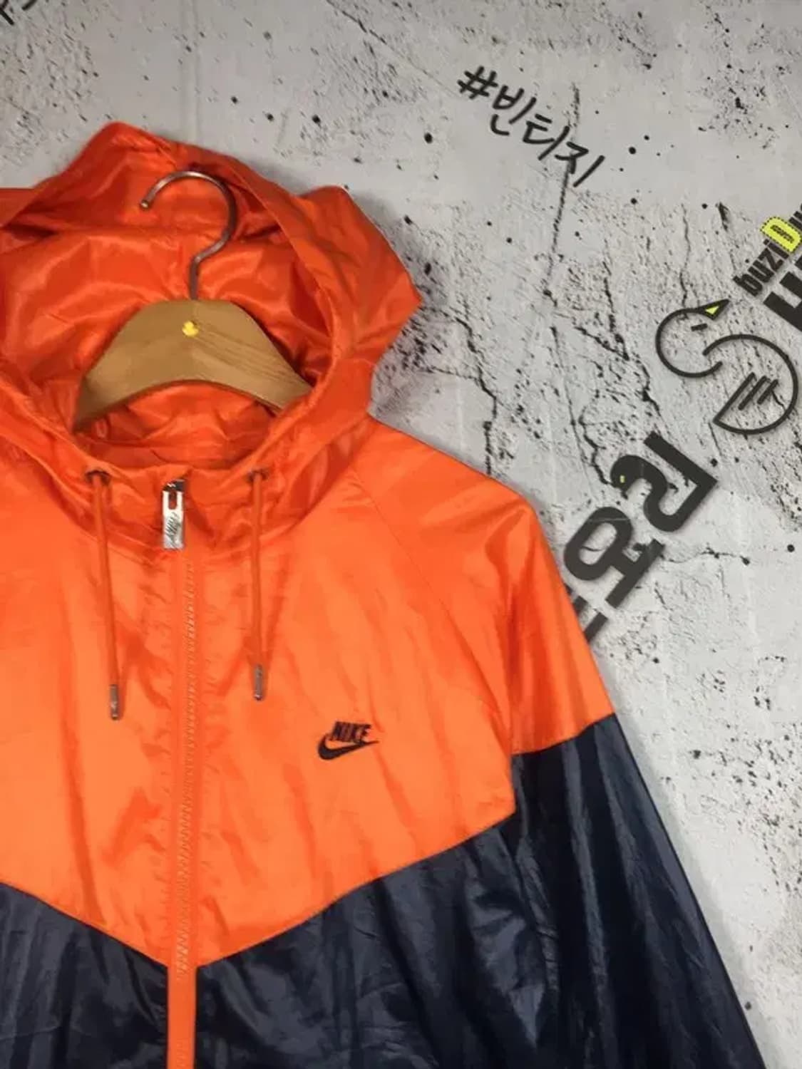 나이키 여성 윈드러너 바람막이 자켓 오렌지 160 3800222 상품이미지4