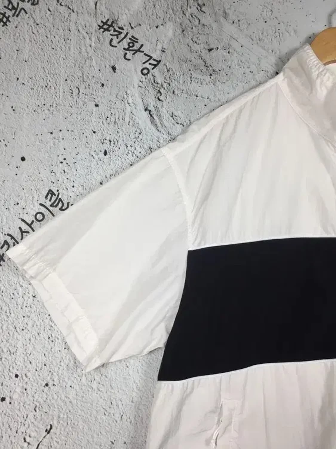 뉴발란스 배색 반팔 아노락 하프집업 화이트 M 3800220 상품이미지4