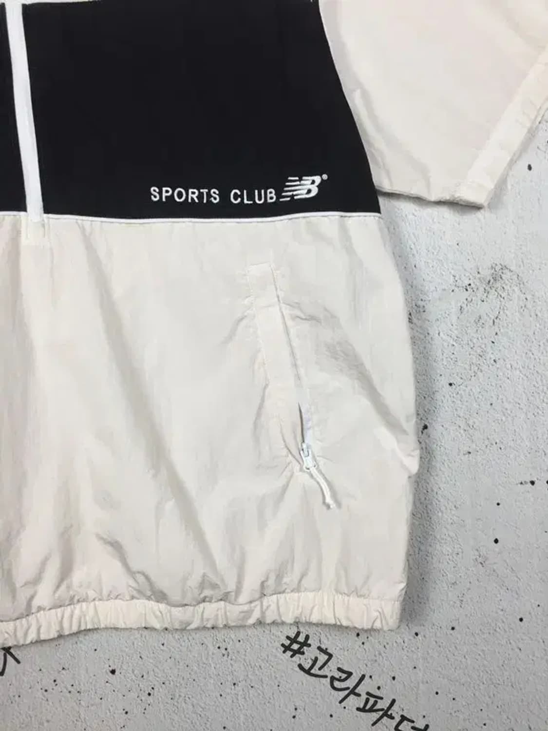 뉴발란스 배색 반팔 아노락 하프집업 화이트 M 3800220 상품이미지6