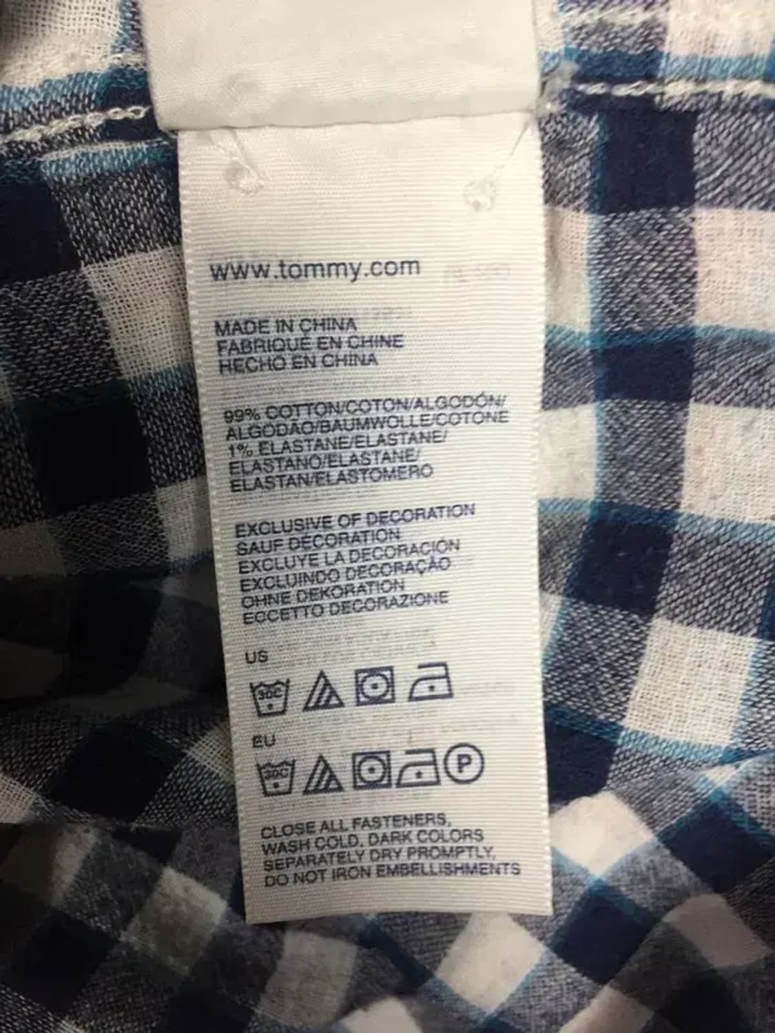 타미힐피거 빈티지핏 이중 셔츠 레드 XL 1100394 상품이미지10