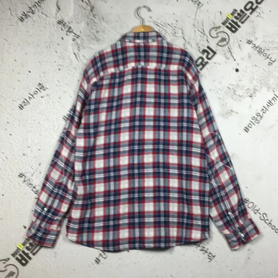 타미힐피거 빈티지핏 이중 셔츠 레드 XL 1100394 상품이미지2