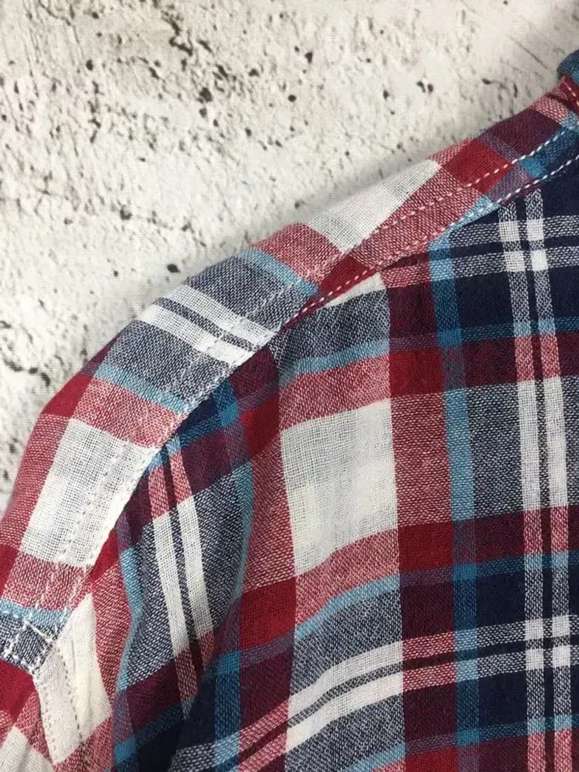 타미힐피거 빈티지핏 이중 셔츠 레드 XL 1100394 상품이미지5