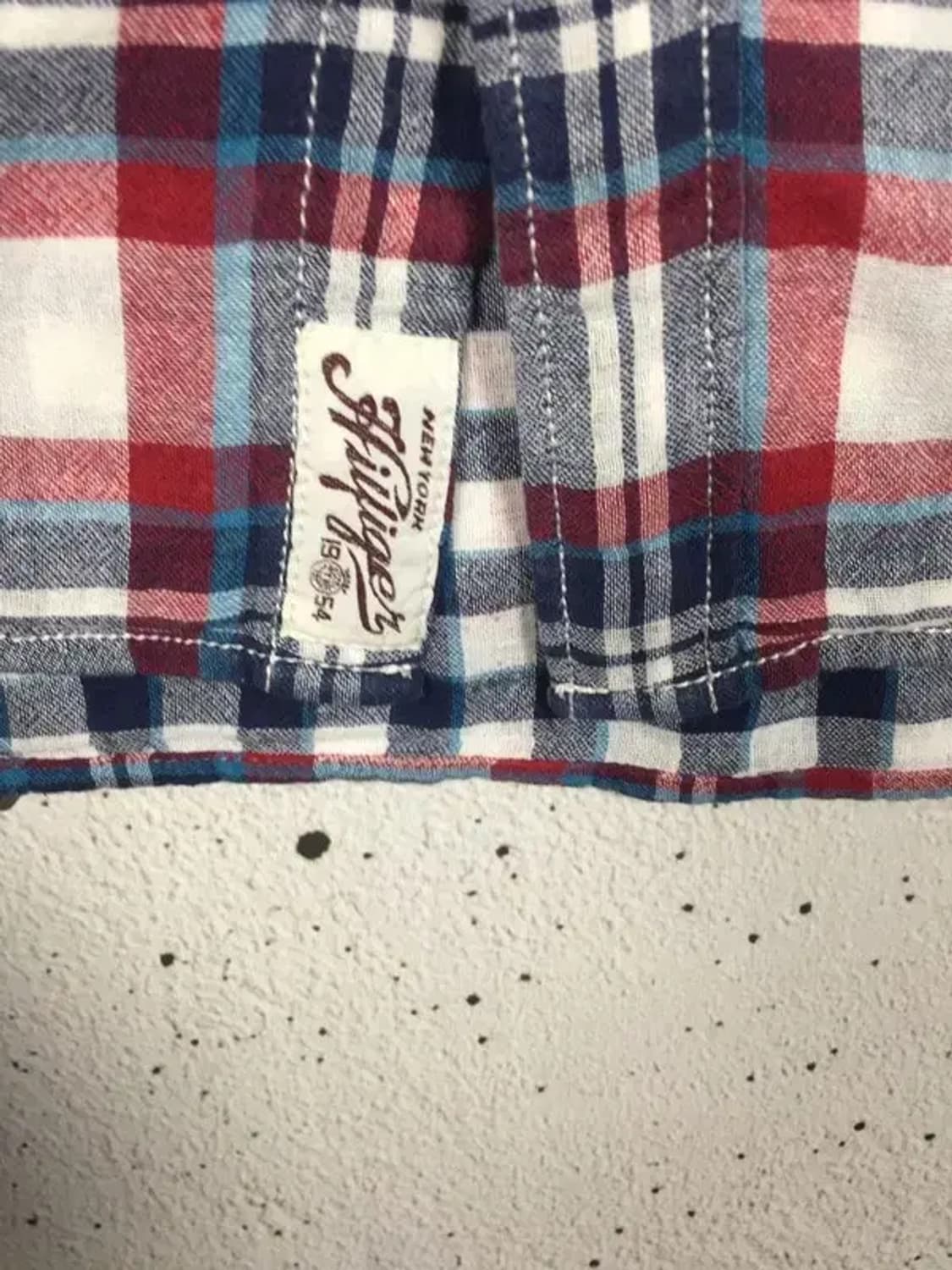 타미힐피거 빈티지핏 이중 셔츠 레드 XL 1100394 상품이미지8